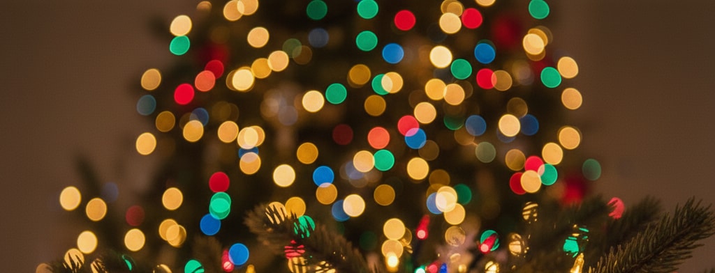 bokeh christmas lights Oklahoma City